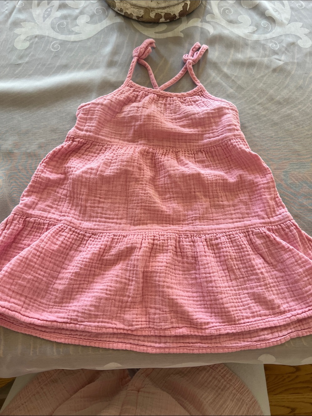 Cat & Jack Pink Tiered Gauze Sundress